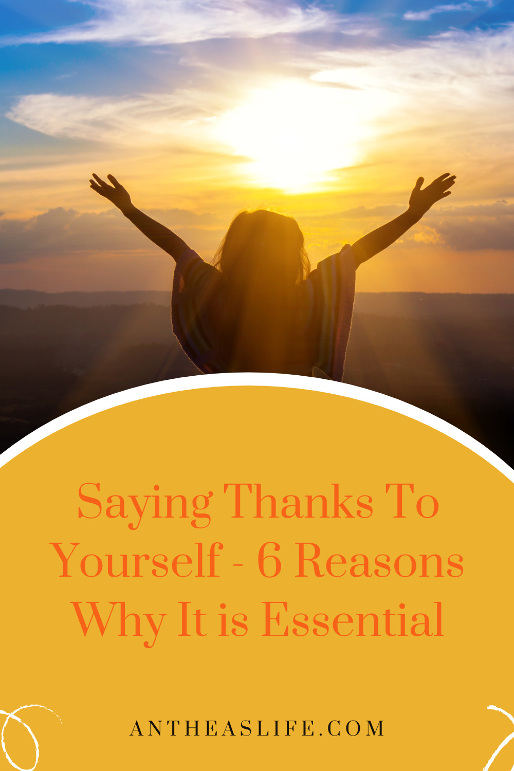 saying thanks to yourself